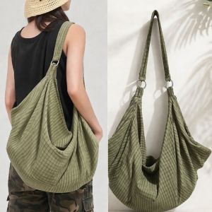 Oversized Slouchy Crossbody Bag – Large Capacity Casual Shoulder Tote